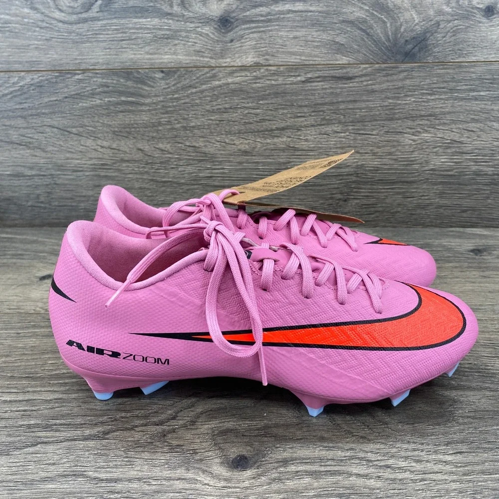 Nike Air Mercurial Vapor 15 Academy MG Kids Size 4 FQ1458 Pink Soccer Cleats