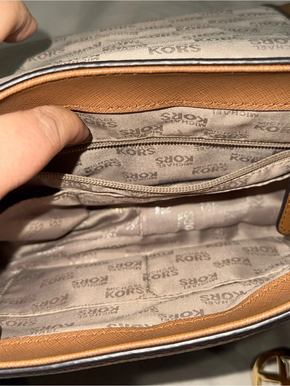 Michael Kors smooth pebbled