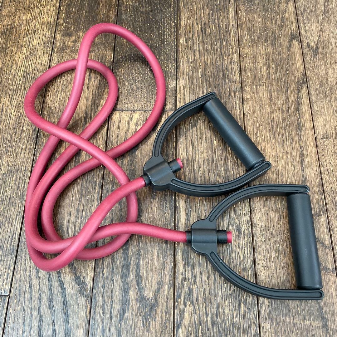 Fitness Tube Training Tube Red U-Shaped Handle